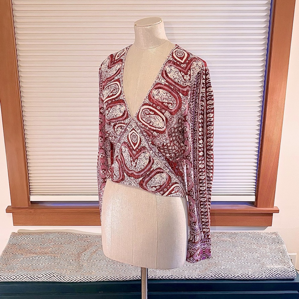 Free People detailed blouse S (fits best 0-2)